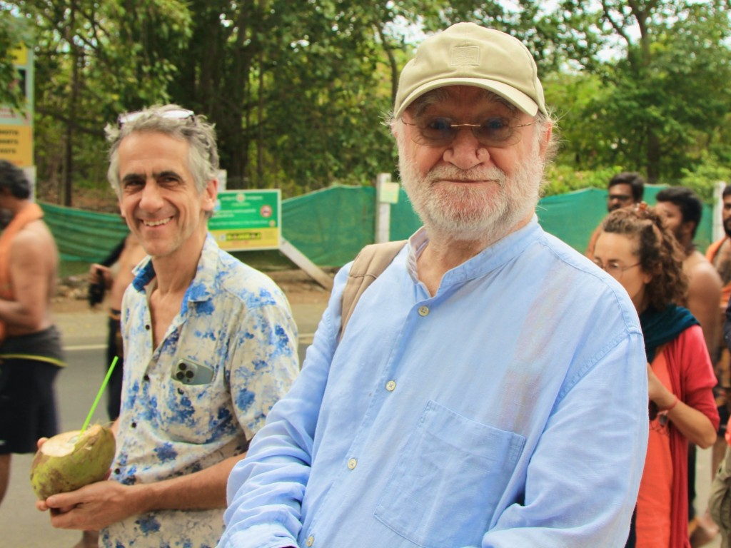 John David on the road in India during a pilgrimage